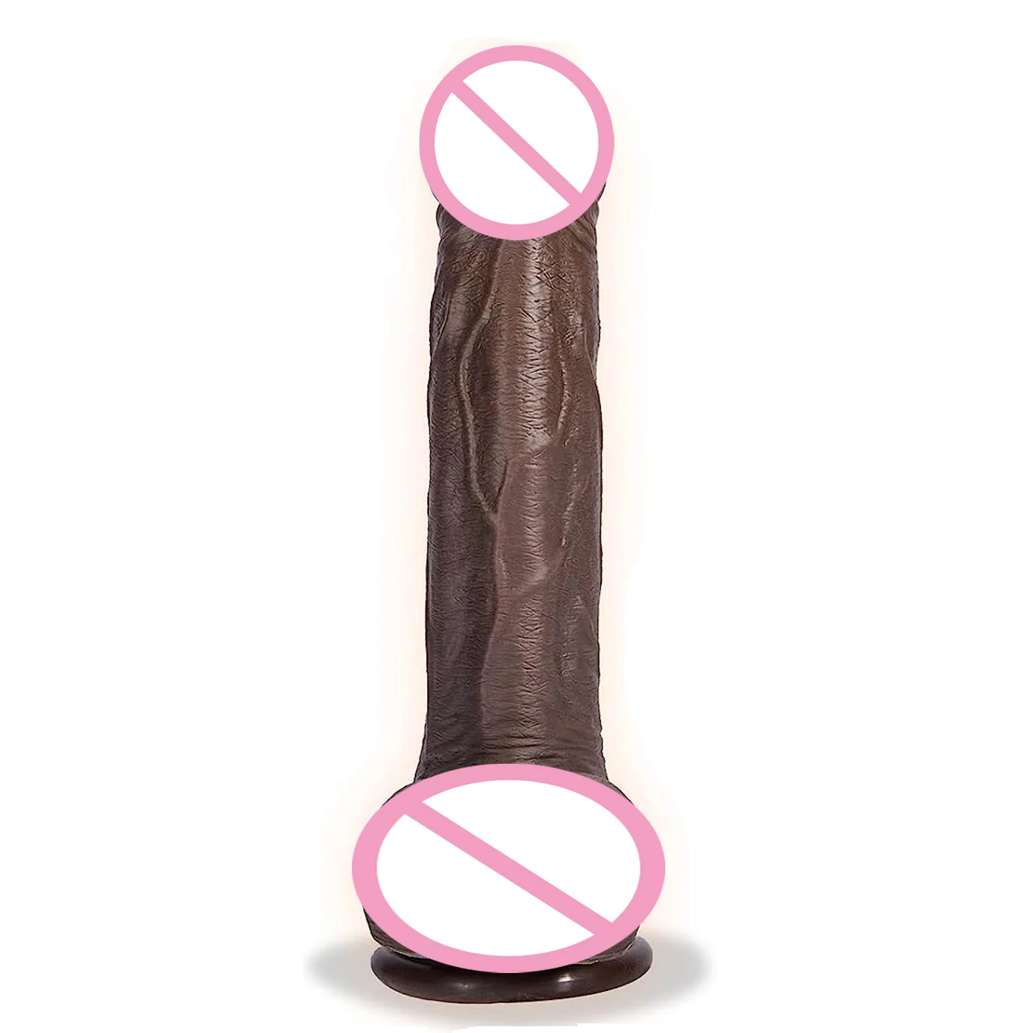 Consolador realista de empuje, pene grande, tapón Anal, vibrador con calefacción telescópica, punto G, pene, estimulación vaginal, Juguetes sexuales