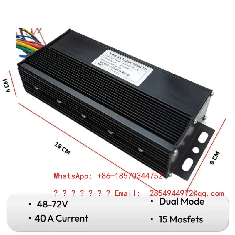 1500W 2000W 36V 48V 52V 35A 40A Sine Wave Three-mode Electric Bicycle Controller