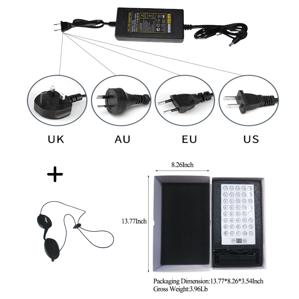 Handheld Hot Sales new arrival 40W adjustment 660nm 850nm Facial Care for home use red light therapy portable