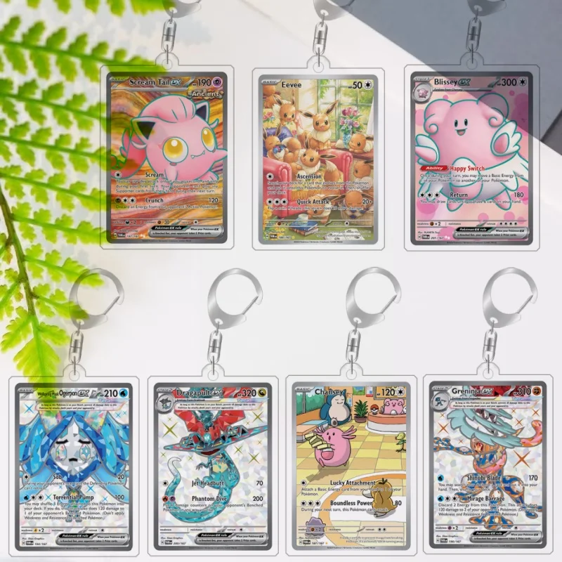 

Милые акриловые брелоки-аксессуары для покемонов: Qikchu, Chansey, Eevee, Scream Tail, Luxray, Blissey. Подвески для рюкзаков, подарки своими руками, аниме.