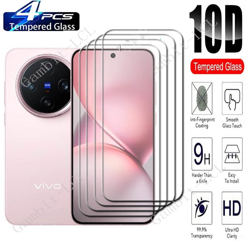 4PCS For Vivo X200 Pro Mini Screen Protective Tempered Glass ON VivoX200Promini X200Pro V2419A 6.31