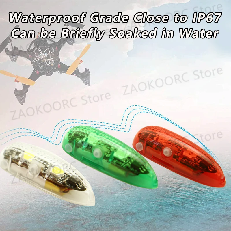 CRAZY LIGHT V3 LED Wireless Navigation Light Easylight Strobe Night Lights For RC FPV Airplane Fixed-wing Drone Car Boat