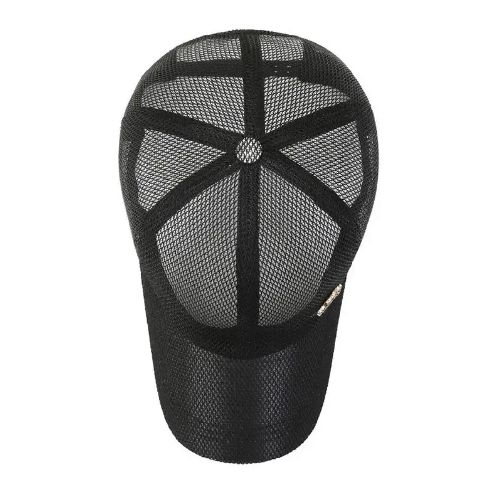 

Быстросохнущая бейсбольная кепка с буквенной сеткой, регулируемая дышащая шляпа Snapback, полупрозрачные легкие спортивные сетчатые кепки для улицы