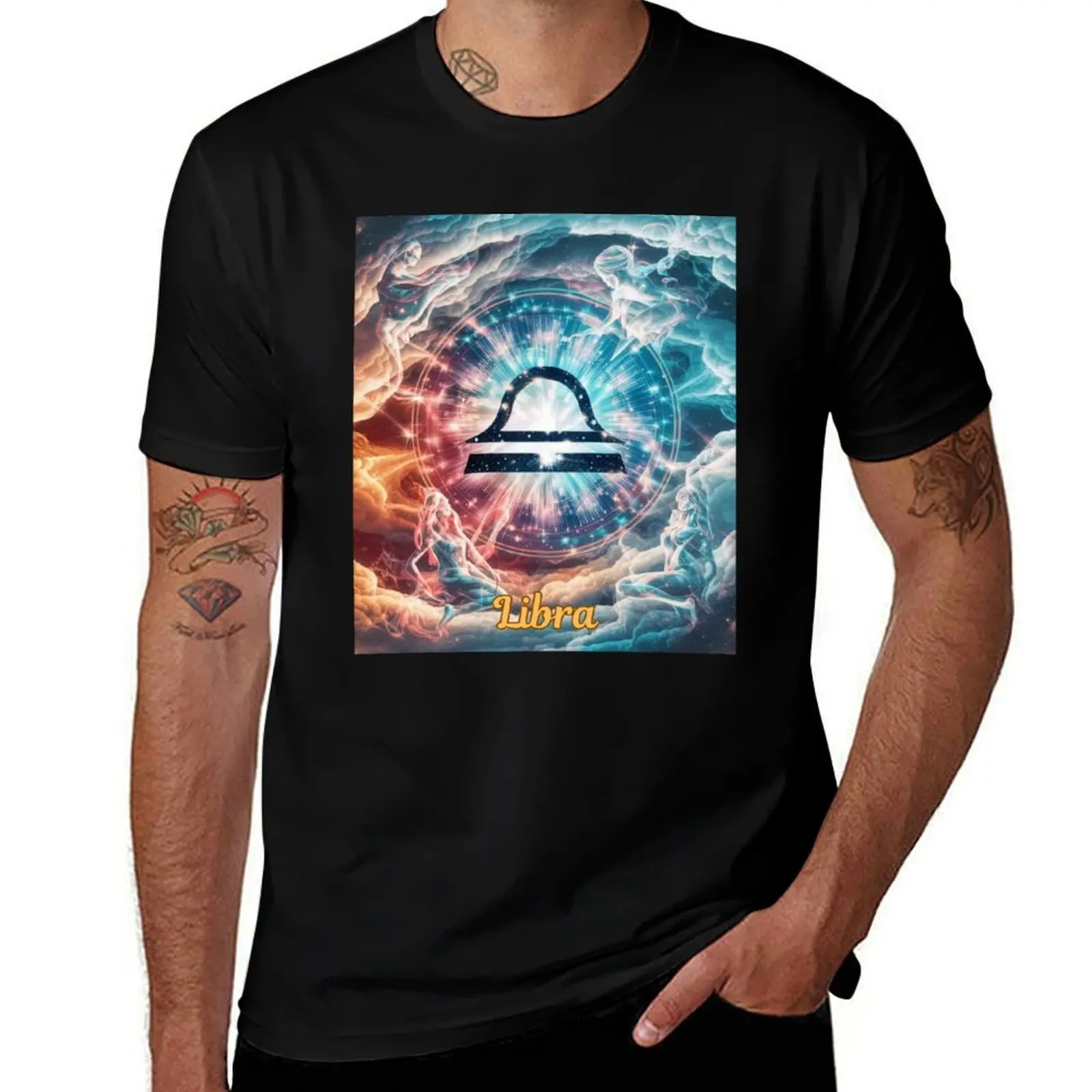 Libra Zodiac T-Shirt Plus Size Summer Short Sleeve T-Shirt