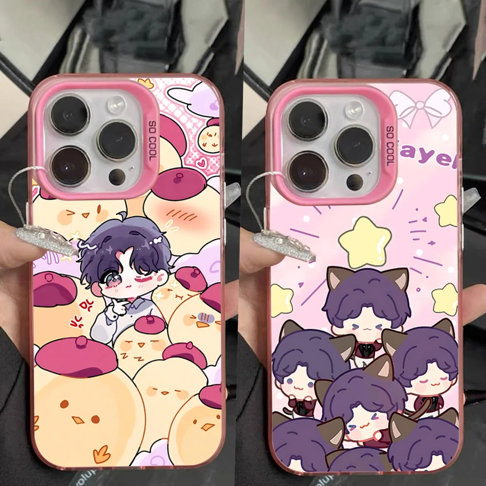 

Rafayel Love and Deepspace Phone Case For iPhone 16,15,14,13,12,11,Pro,Max,Plus,Mini,XS,SE Anti Fall Pink Matte Hard Bumper