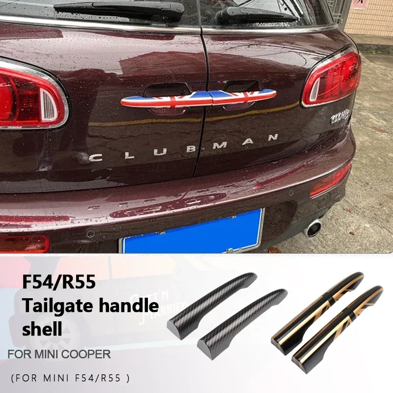 2Pcs/set  For MINI Cooper For R55  F54 Clubman Rear Trunk Door Handle Covers Decoration Sticker Car Styling Accessories