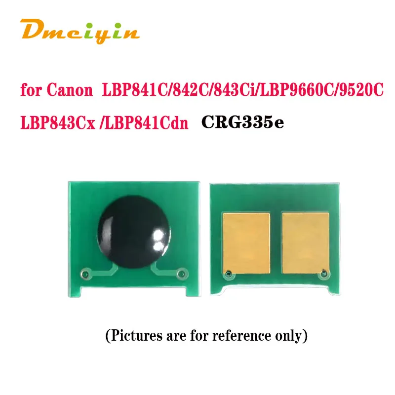 WW Version CRG335/CRG335e K/CMY Toner Chip for Canon Satera LBP841C/842C/843Ci/LBP9660C/9520C/imageCLASS LBP843Cx /LBP841Cdn