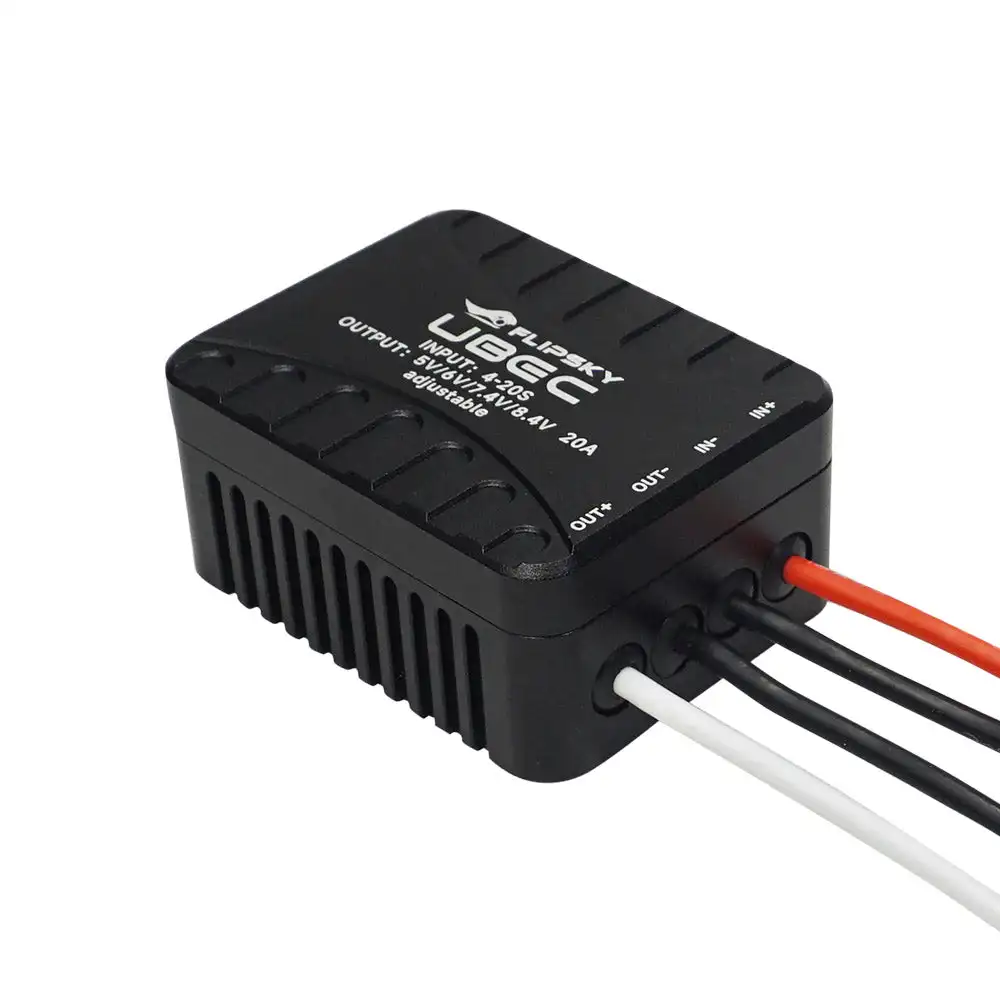 Flipsky 4-20S Lipo External UBEC 20A 5.0V (default) / 6.0V / 7.4V / 8.4V for RC Car Fixed Wing Aircraft Robot Arm