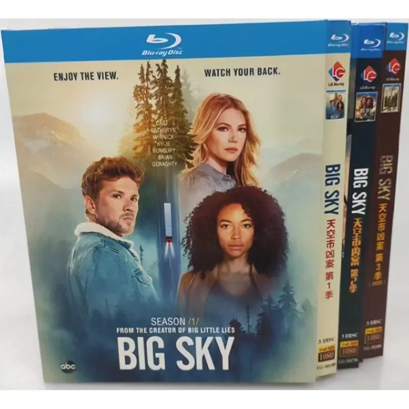 

BD Blu-ray high definition crime drama Sky City Murder Seasons 1-3 Big Sky 9-disc box