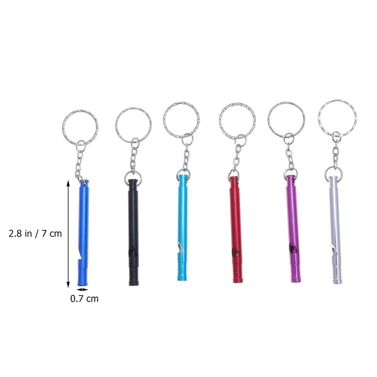 6 Stück kompakte Outdoor-Überlebenspfeife, starke laute Tonpfeife für Notfallsituationen, Sportveranstaltungen, Schiedsrichterausrüstung, alles