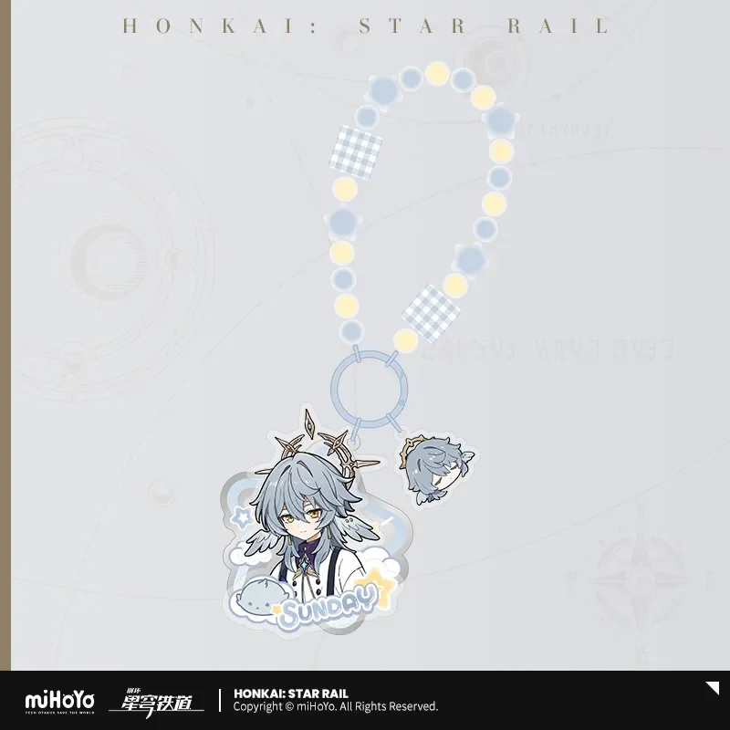[Genuine] miHoYo Game Honkai Star Rail Male Dormitory Series Pendant Jing Yuan Dan Heng Blade Sunday Key Chain Cosplay Xmas Gift 5