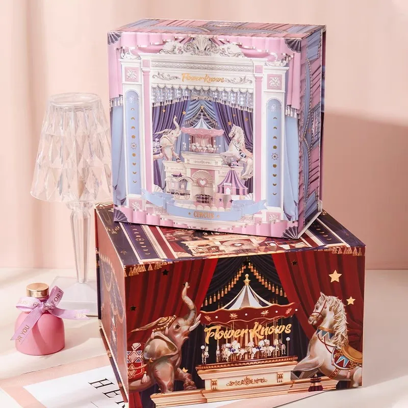 FLOWER KNOWS Circus Strawberry Cupid Rococo Swan Ballet Chocolate Shop Shell Collection Storage Box Empty Box