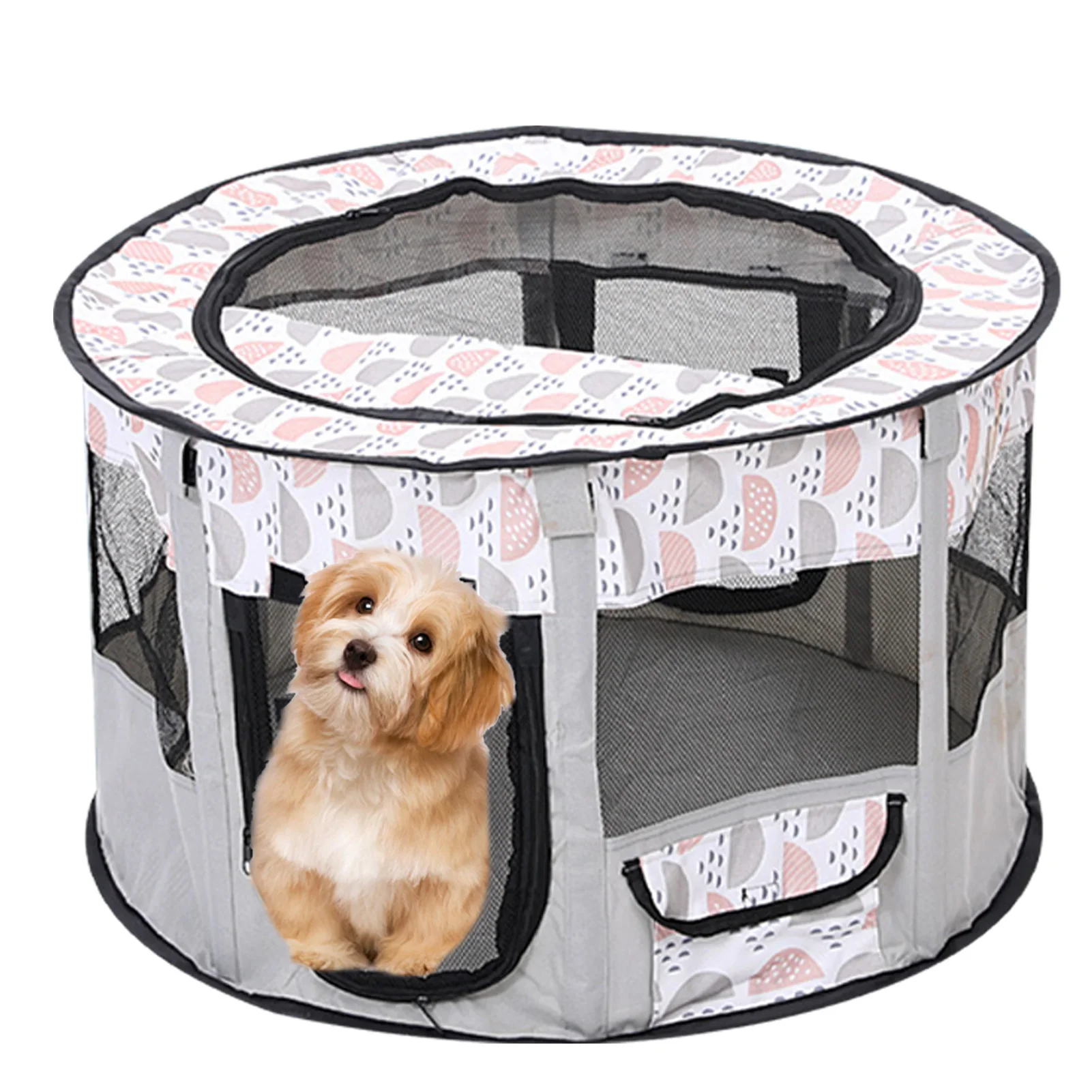 Portable Folding Pet Tent Breathable Pet Playpen Cat Large Dog Cage Delivery Room Big Dogs House Cat Delivery Room Cat Playpen