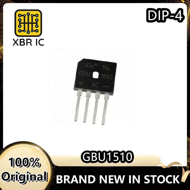 (20/50 pieces) GBU1510 15A/1000V Induction Cooker Rectifier Bridge ZIP-4  Brand New Genuine Original Product  In Stock