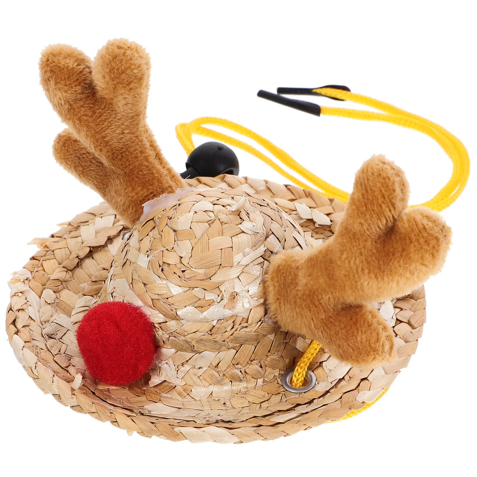 

Small Hamster Xmas Elk Hat Adjustable Cartoon Cap Pet Supply Decorative Mini Hat for Small Animals Pet Accessories