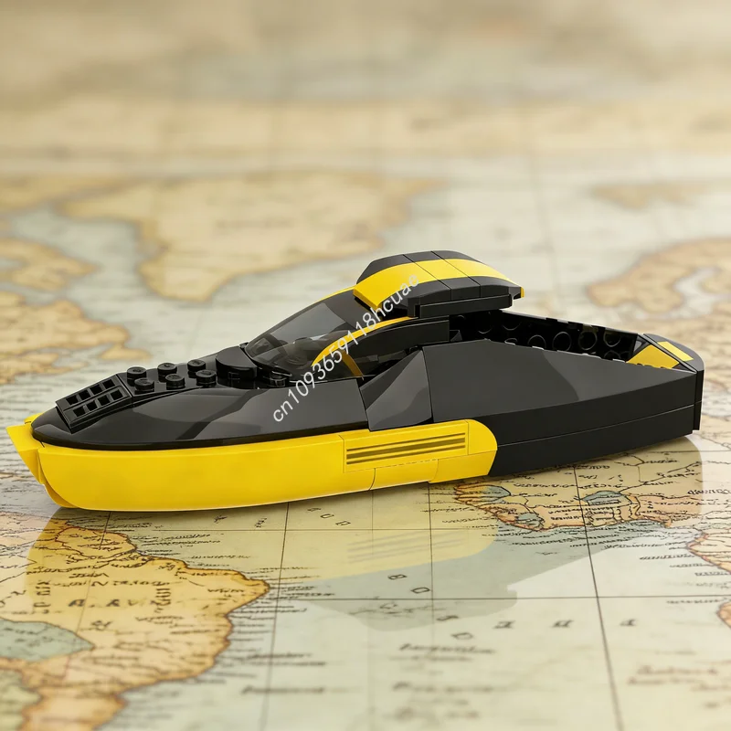 

121pcs MOC Race Boat City Harbor Model Building Blocks Architecture Toy Christmas Gifts DIY Creative Idea Education Brick