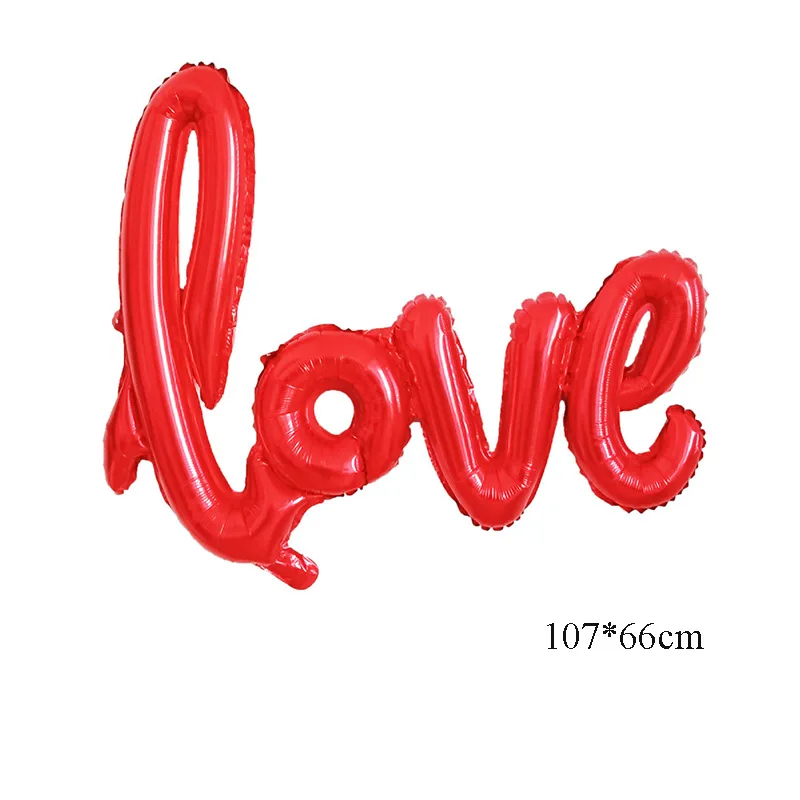 1 Stück Große Hintergrund-Wanddekoration Herz-Love-Ballons für Frauentag, Valentinstag, Königinnentag, Hochzeit, Heiratsantrag – Detail 5