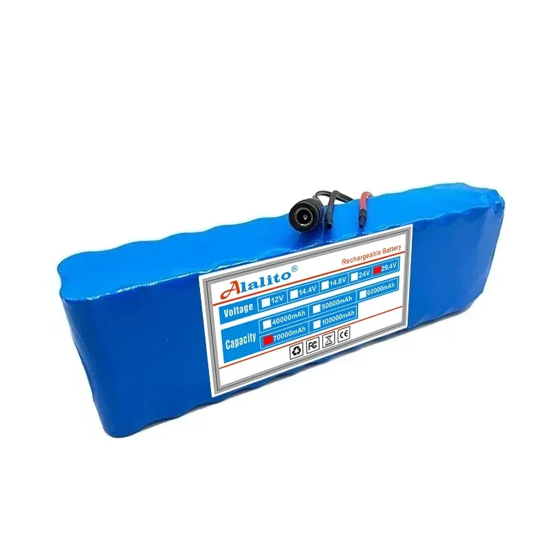 24V 60Ah 7S3P 18650 Li-ion Rechargeable Battery Pack 29.4v 60000mAh Electric Bike Moped Balance Scooter Rechargeable Battery