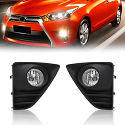 Led Daytime Running Light Fog Lamp For Toyota Yaris L/Hatchback 2014 2015 2016 Auto Driving Daylight With Wires Accessories