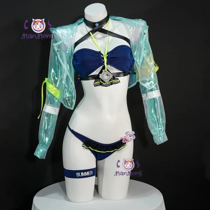 

Klukai Cosplay Costume Game Girls' Frontline 2:Exilium Summer beach bikini uniform Halloween women's new sexy swimsuit outfit