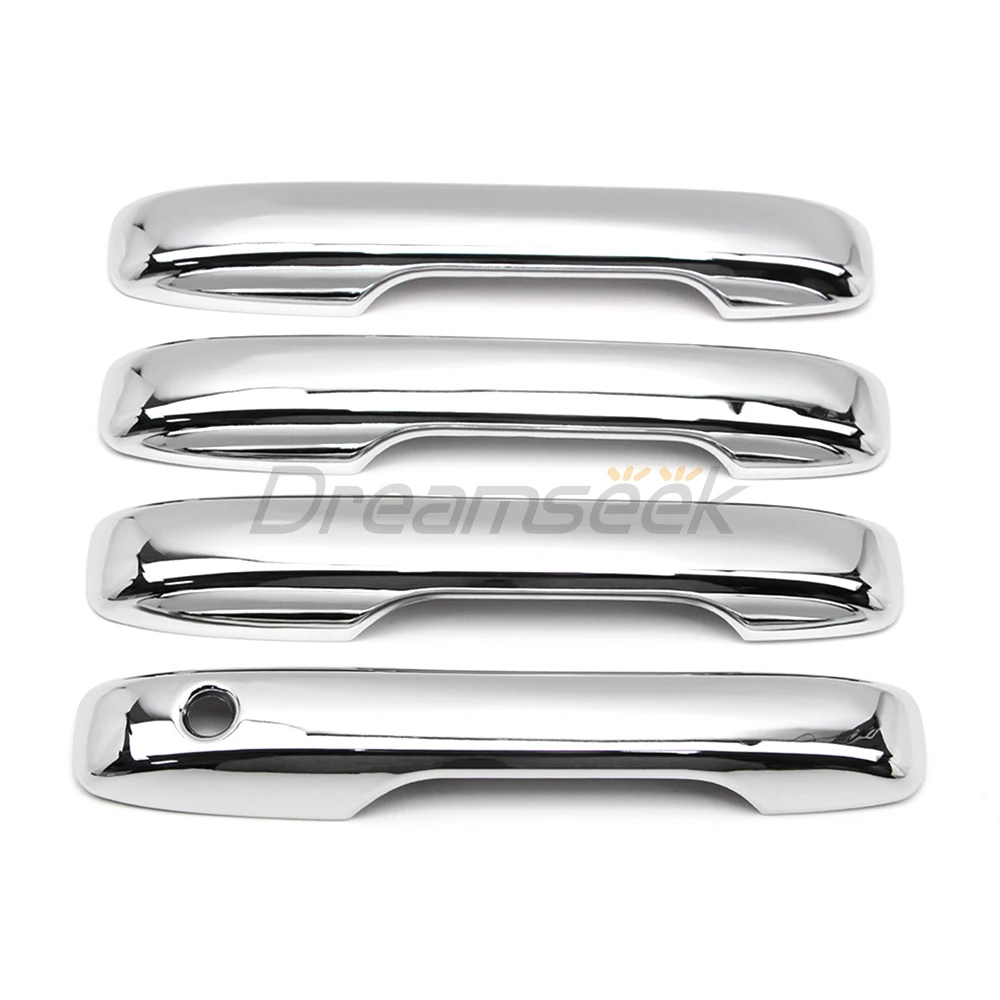 Exterior Door Handle Cover For Honda Fit Jazz GR 2020 2021 2022 ABS Plastic Chrome Molding Trim W/O Smart Keyhole 4PCs