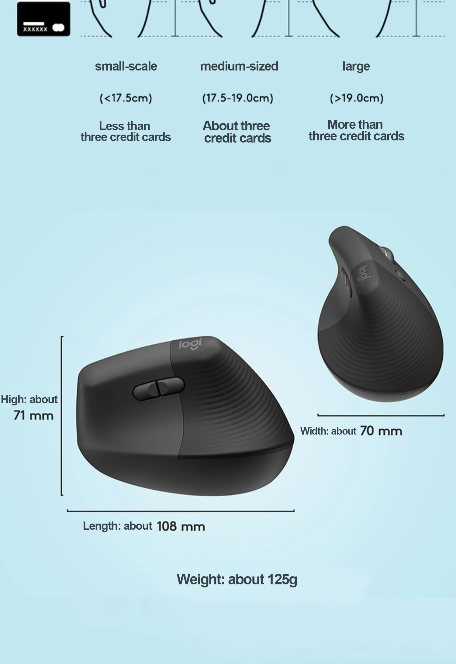 Imagem -03 - Logitech Elevador Vertical Ergonômico Mouse sem Fio Bluetooth Escritório 6-botão 4000dpi Jogo Mouse Portátil Logitech Elevador Vertical