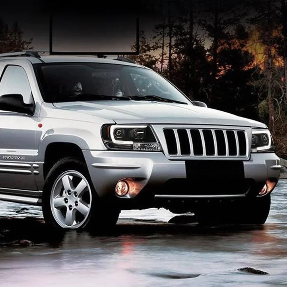 

For Jeep Grand Cherokee 1999-2004 Auto Headlight Assembly Upgrade High Quality Led Drl Projector Lens Car Tools Accessories