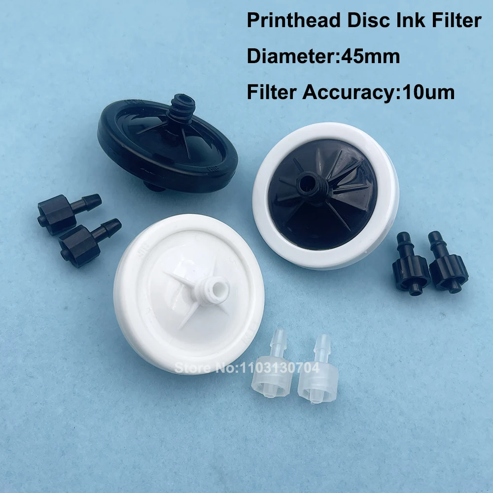 10PCS  Eco Solvent UV Printhead Disc Ink Filter Circulation10um 45MM for DTG Flora Gongzheng Allwin Human Printer Big Ink Filter