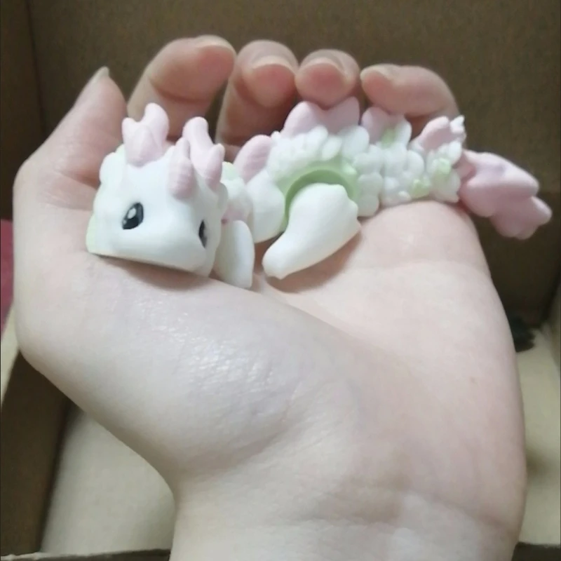 Cute Figurines Anime Style Simulation Dragon Toys 3D Printed Creative Toys Birthday Gifts Home Decoration Office Ornaments