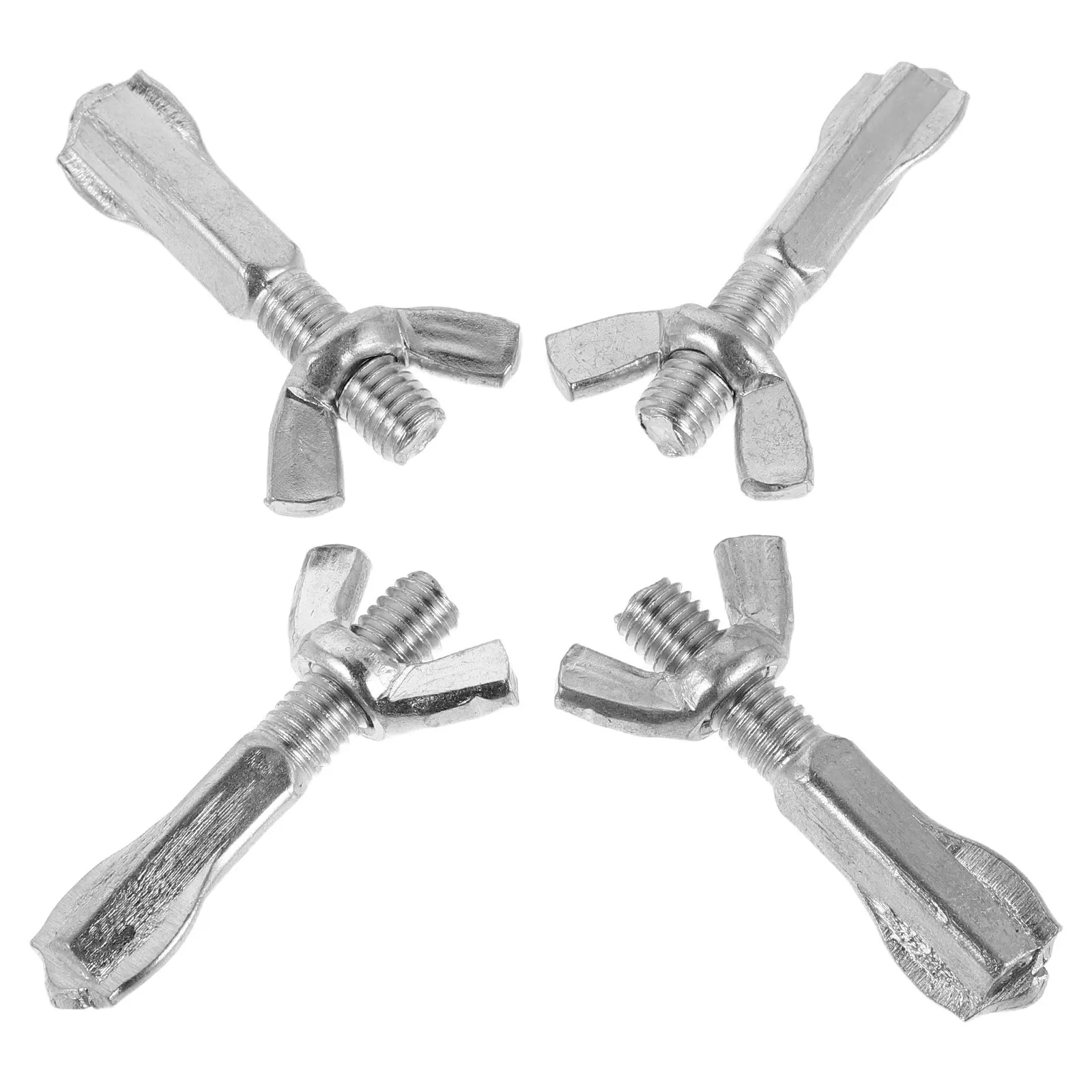 4Pcs Bow Saw Tension Screws Hacksaw Replacement Hardware Fasteners Kit for DIY Repairs Hand Tool Parts Woodworking Saw Bolt
