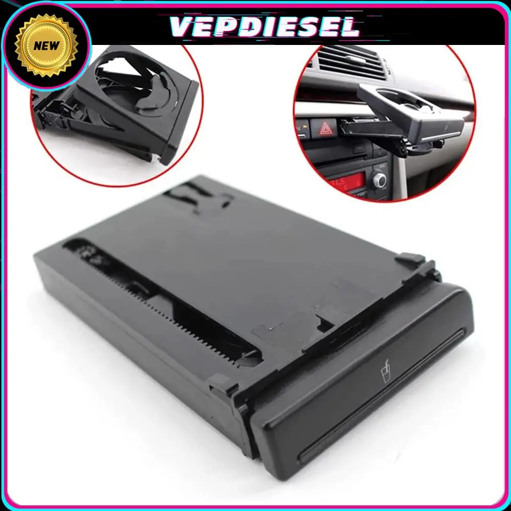 

Автомобильный подстаканник черный 8E1862534J для Audi A4 B6 2002-2005 4-дверный автомобильный передний автомобильный подстаканник аксессуары