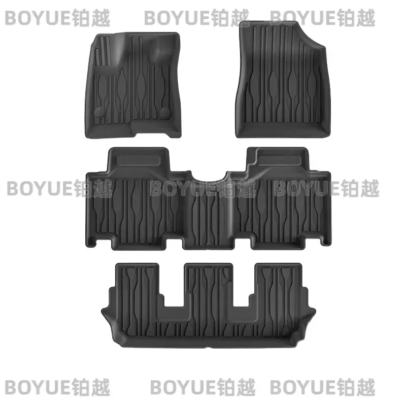 TPE Car Floor Mats for BYD M6 Left Right Hand Drive Eco Friendly All Weather Liners Dirt Resistant Trunk Protection