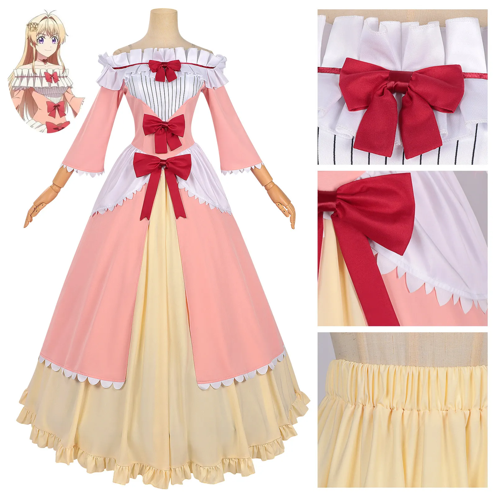 

Костюм для косплея Марии из «Рыбки, которую я спасла» (The Fish I Escaped Was Big But The One I Caught Is Too Big) для женщин, на Хэллоуин, Рождество, для ролевых игр HCos