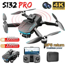 2024 Nowy mini dron S132 GPS 8K Podwójna kamera HD Unikanie przeszkód Bezszczotkowy silnik RC Helikopter Profesjonalny quadcopter DroneToy