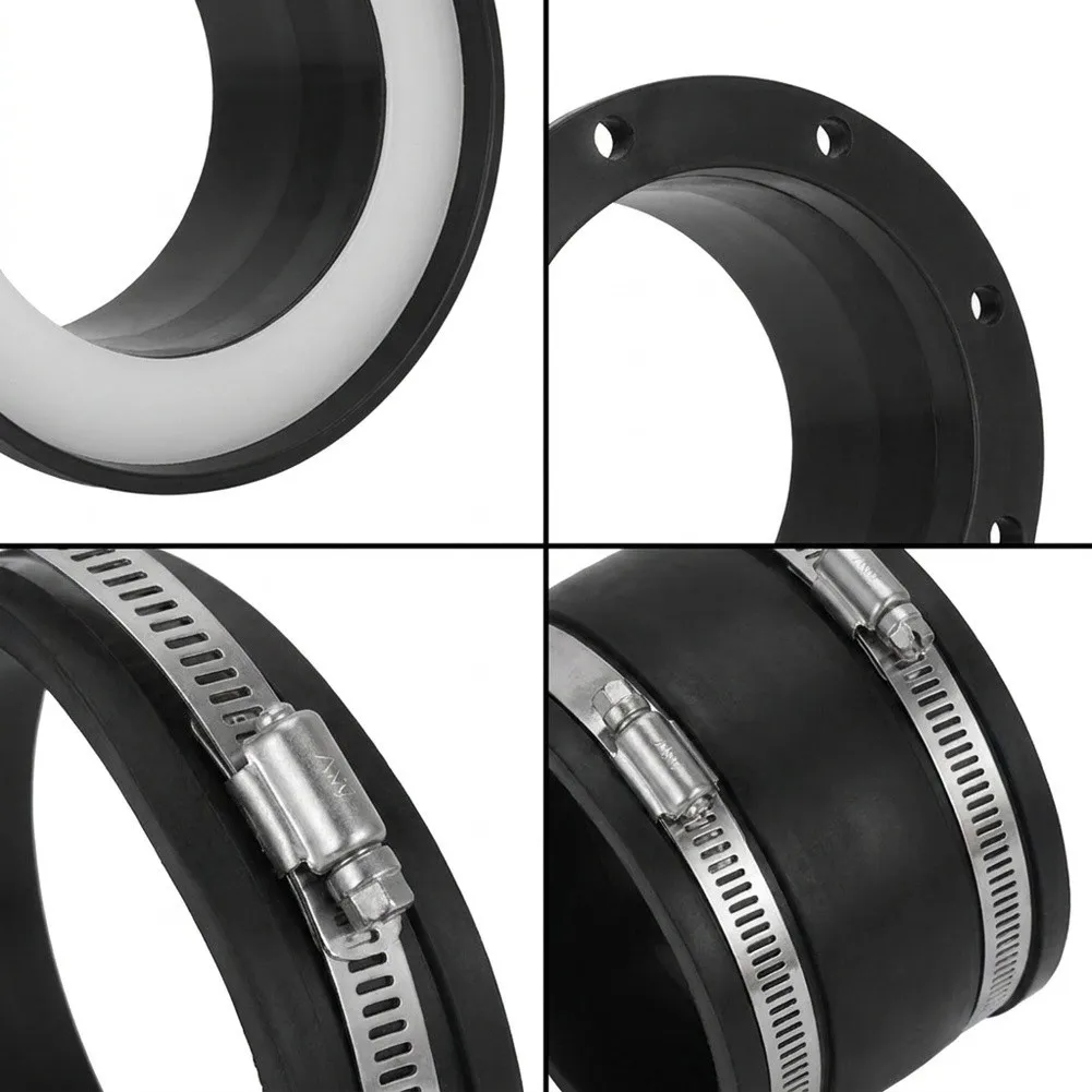 Dust Collection Pipe Fitting Set with Magnetic Fastening Rubber Gasket and Stainless Steel Clamp for Long Term Durability
