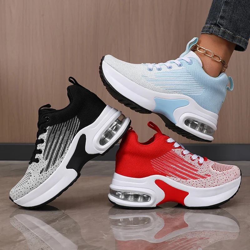 

Women's Casual Mesh Sports Shoes, Thick Soled Breathable Platform Shoes, Women's Tennis Shoes 2025 New Promotion, Fast Delivery