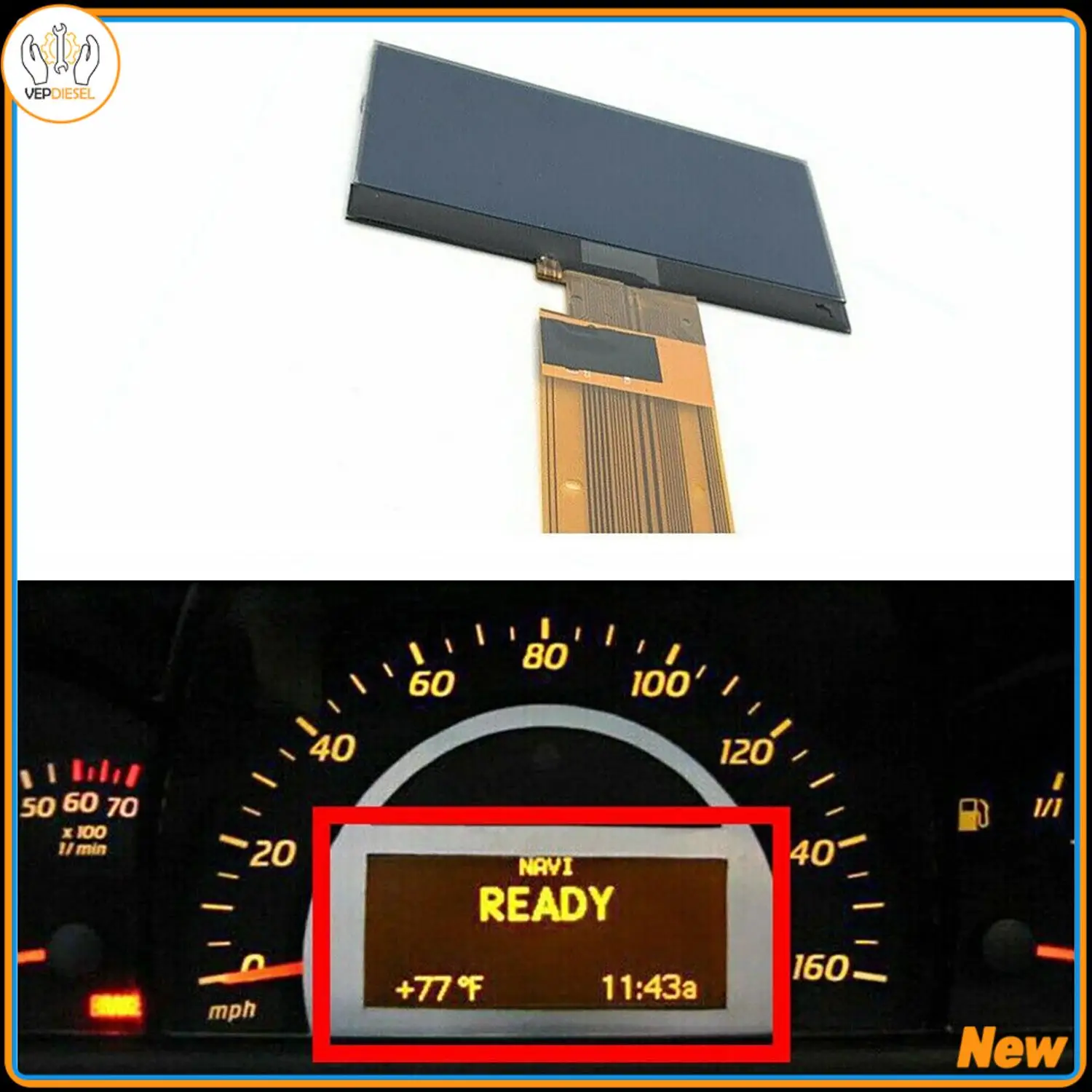 

Glass Gauge Cluster LCD Display 2038703789 For Mercedes Benz W203 C-Class Speedometer 2001-2004 Car Display Accessories