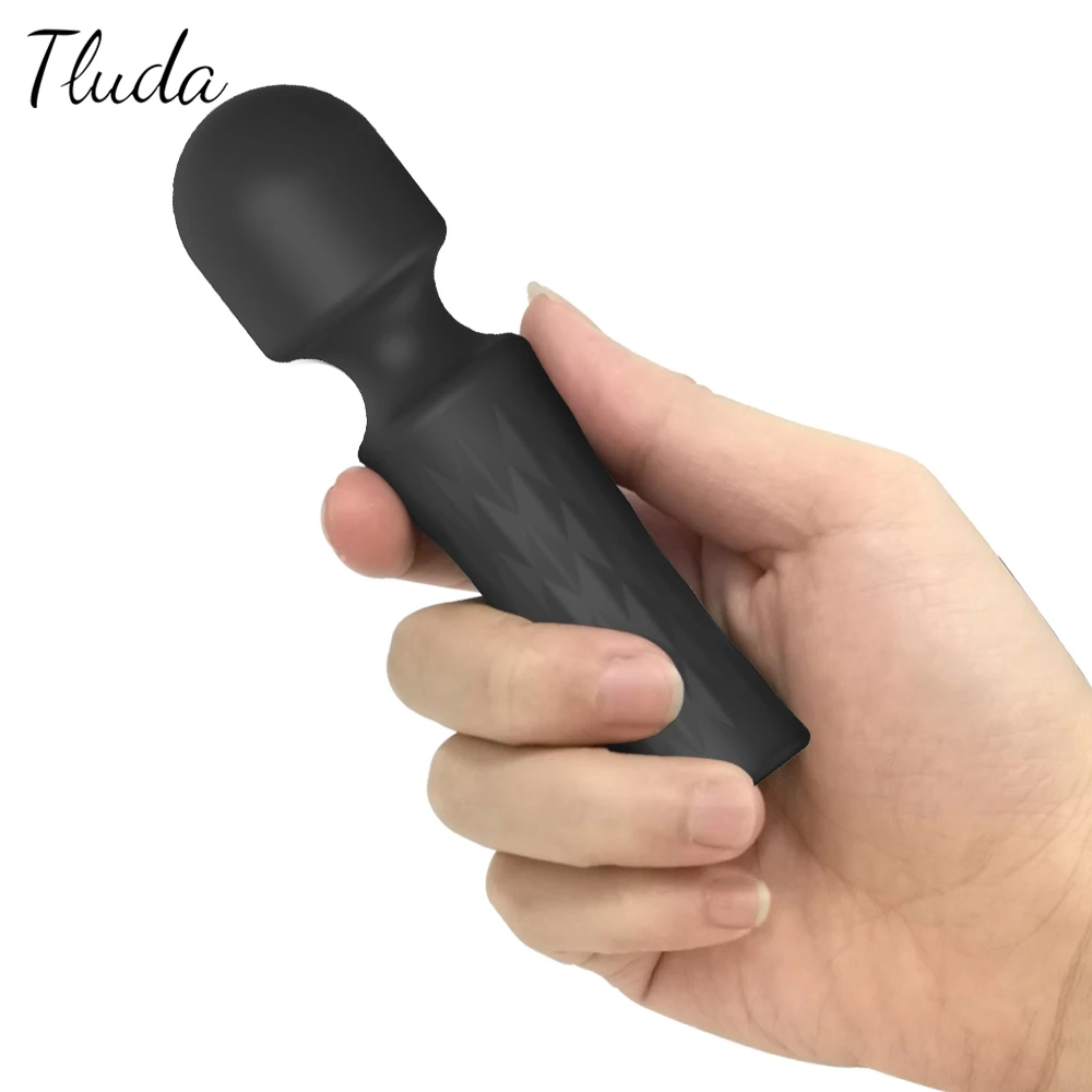 10 Modes Mini AV Magic Wand Vibrator Female For Women Powerful Clitoris Stimulator Masturbator Goods Sex Toys For Adults 18