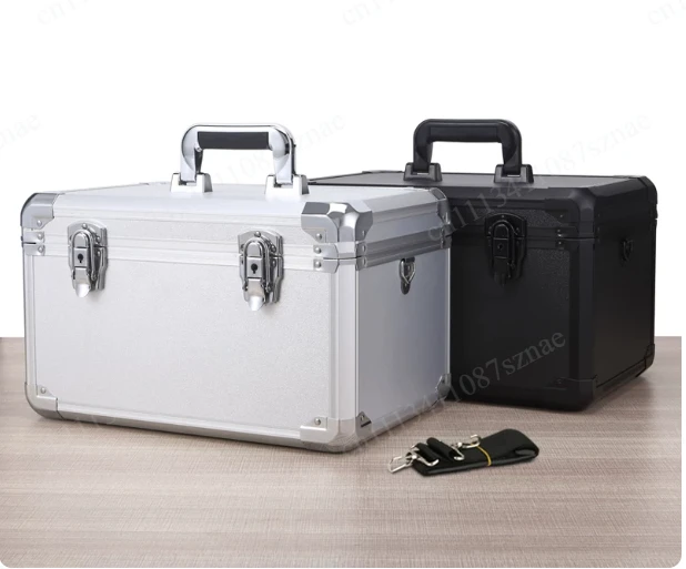 Heavy-Duty Protective Aluminum Hard Case Portable Storage Box with Customizable Foam, Strap, for Camera Tool,44x30x31cm 하드케이스