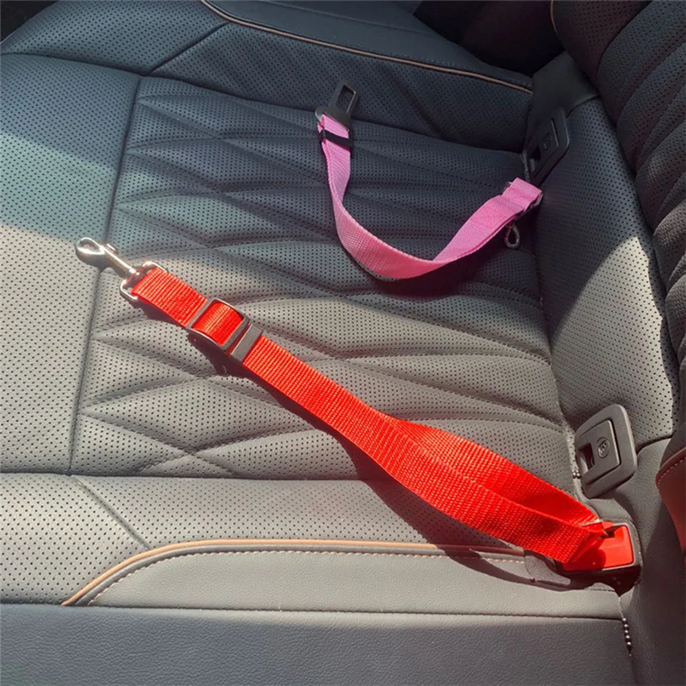 Adjustable Cat Dog Safety Belt Pet Car Seat Belt Lead Leash for Dogs Puppy Seatbelt Travel Clip Pet Car Supplies Dog Accessories