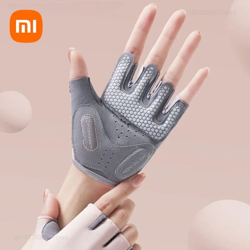 Xiaomi Anti Slip Half Finger Gloves Breathable Gym Fitness Cycling Weight Lifting Training Sports Workout Glove For Men Women