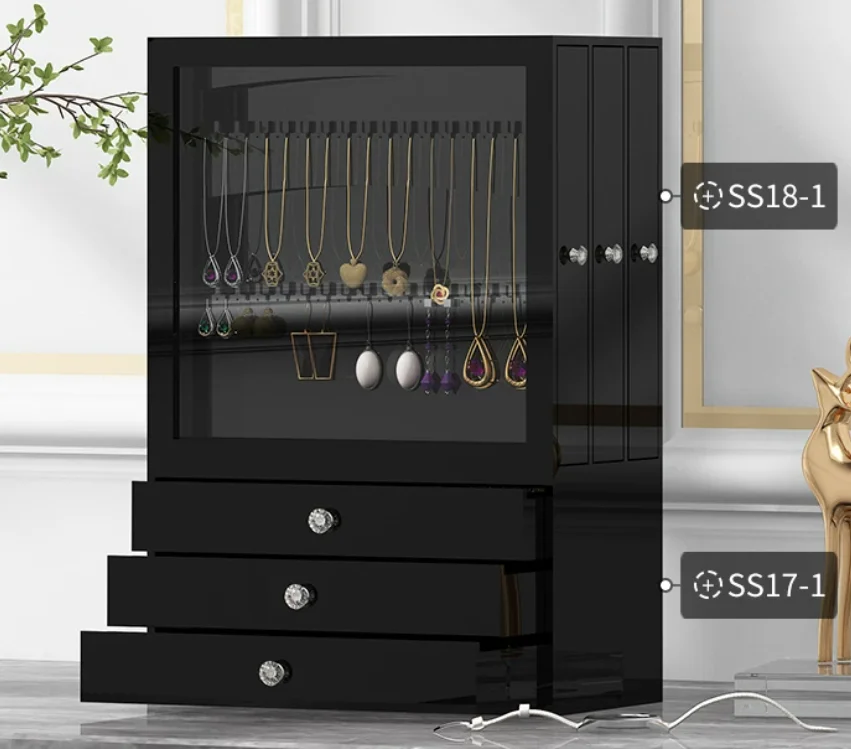 Luxury Acrylic Jewelry Box with Lid, Dustproof Transparent Jewelry Storage Organizer, Perfect Gift for Women Girls on Birthday