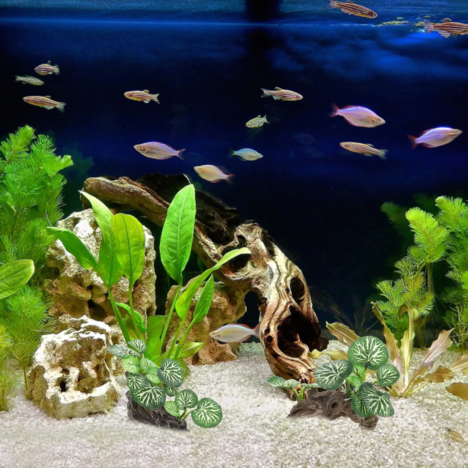 

Reptile Tank Plant Lifelike Simulation Decoration Artificial Aquarium Plant Ornament Reptile Supplies Fake Plants for Reptiles