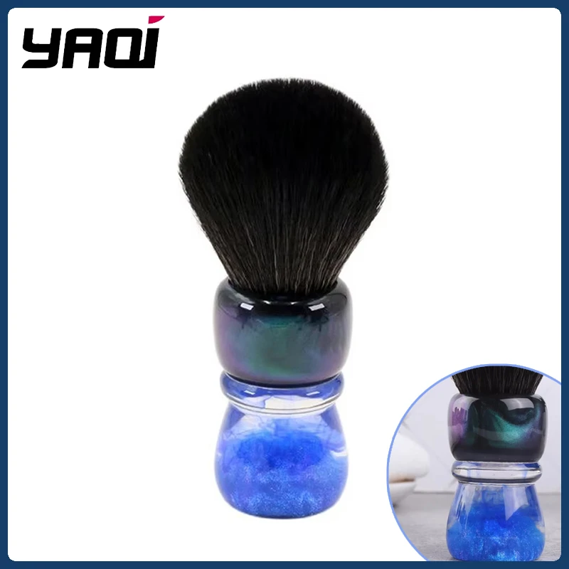 Yaqi Ocean 28MM High Quality Mens Shaving Brush For Face Cleaning Travel Synthetic Hair Protable Shaving Brush Tool