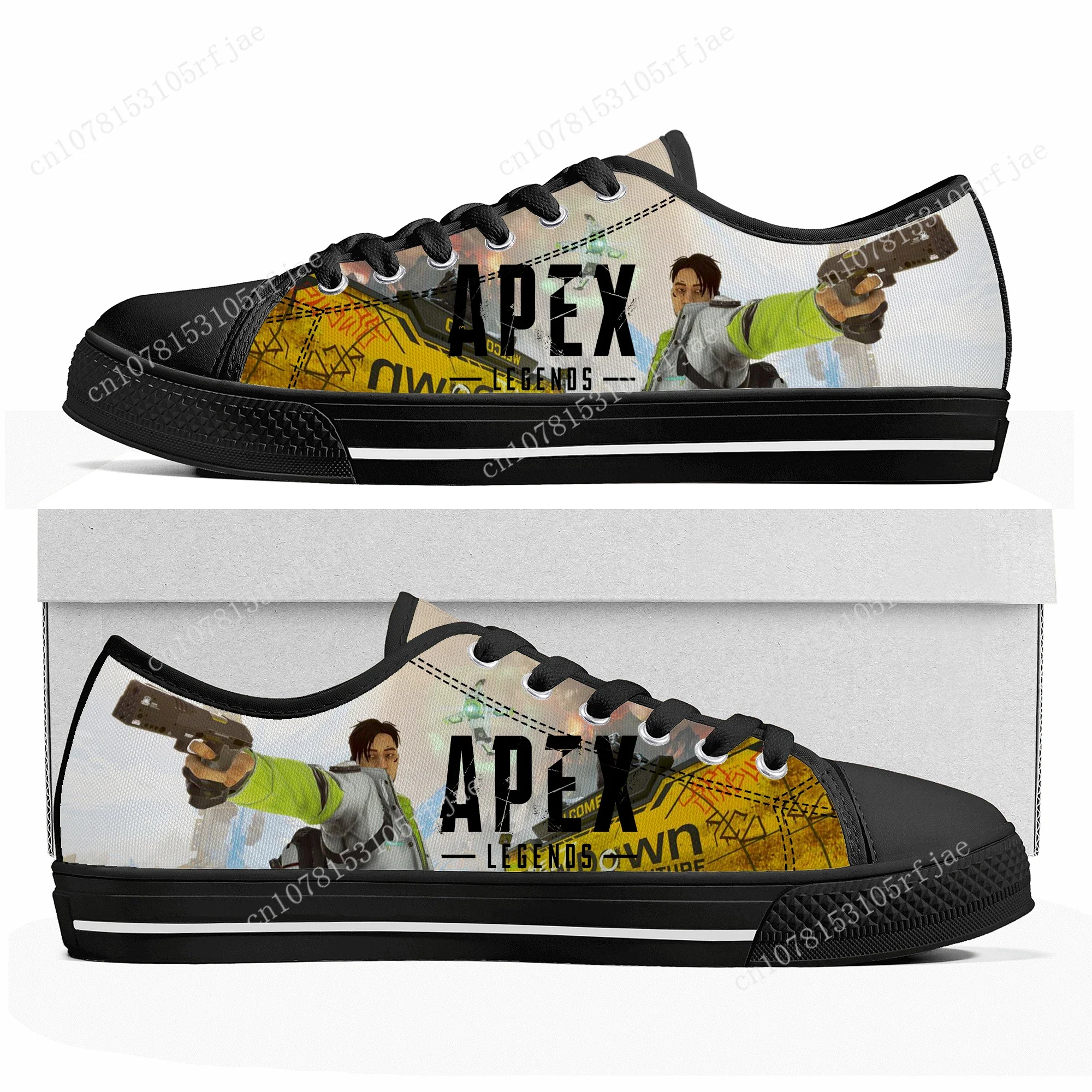 

Hot Cartoon Game Apex Legends Crypto Low Top Sneakers Womens Mens Teenager High Quality Shoes Casual Tailor Made Canvas Sneaker