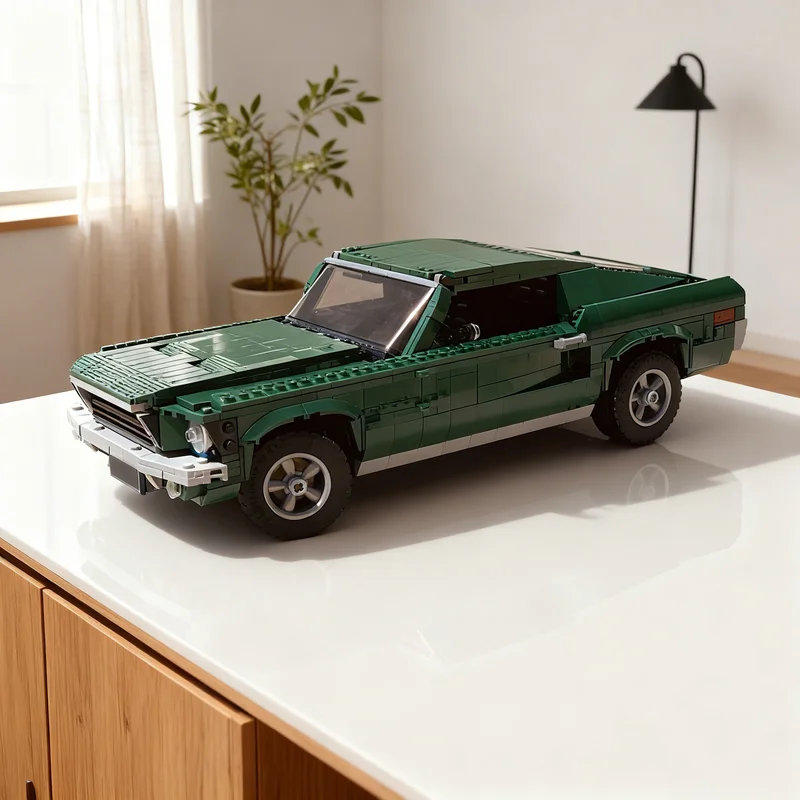 

1400pcs MOC BULLITT Mustangesd Creator Expert Model Building Blocks Construction Toy Assemble Christmas Gift Creative DIY Idea