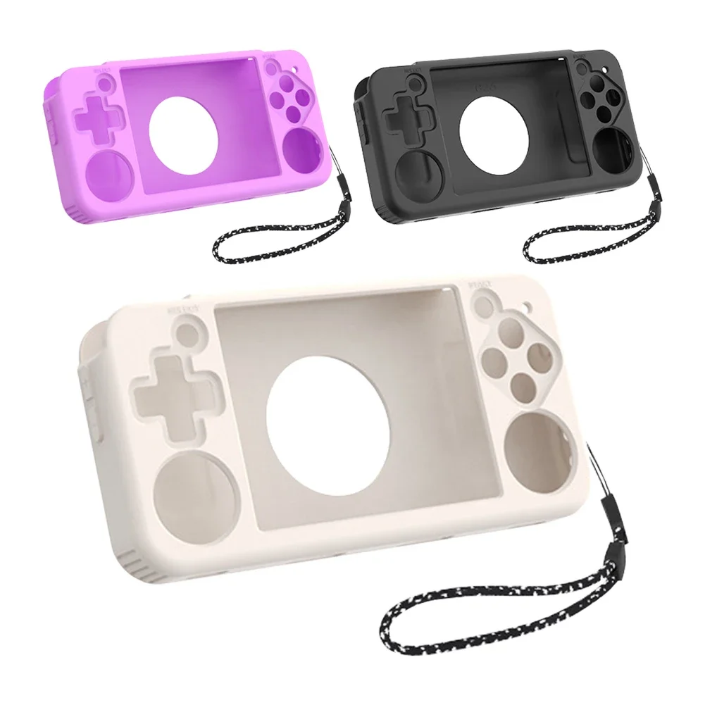 For ANBERNIC RG35XX H Case Cover Silicone Protective Case Anti-Collision Game Console Protective Cover Compatible