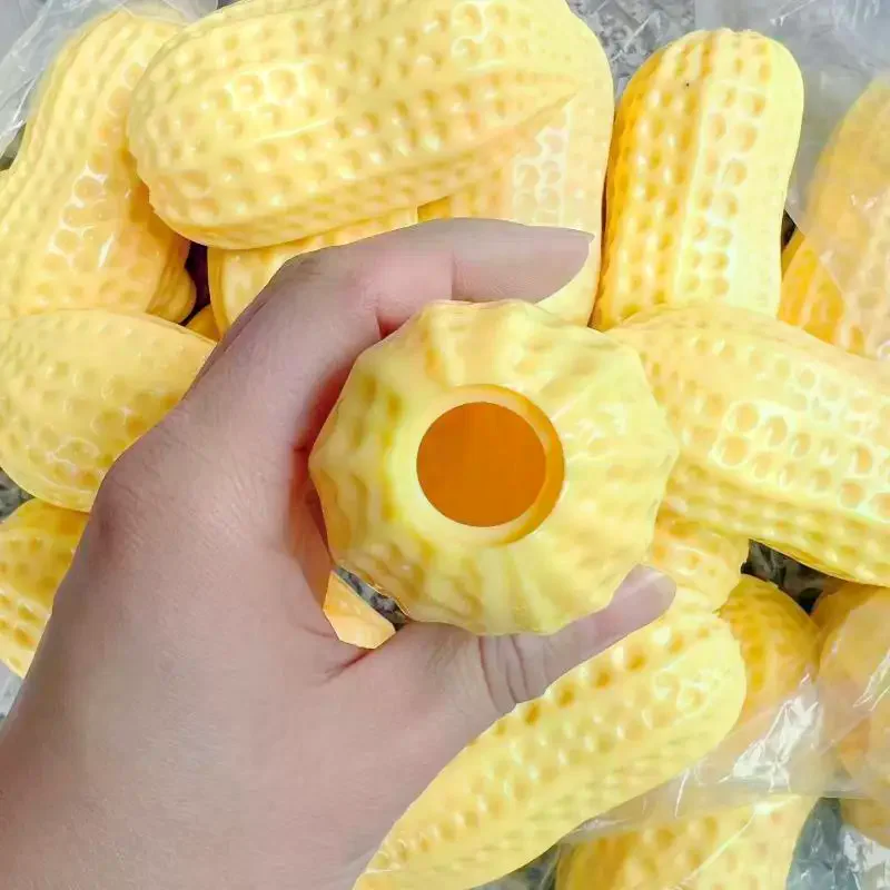 Fillable Peanut  Stress Relief Toy Slow Rebound Soft Sensory Fidget Toy for Teens Classroom Boredom Relief