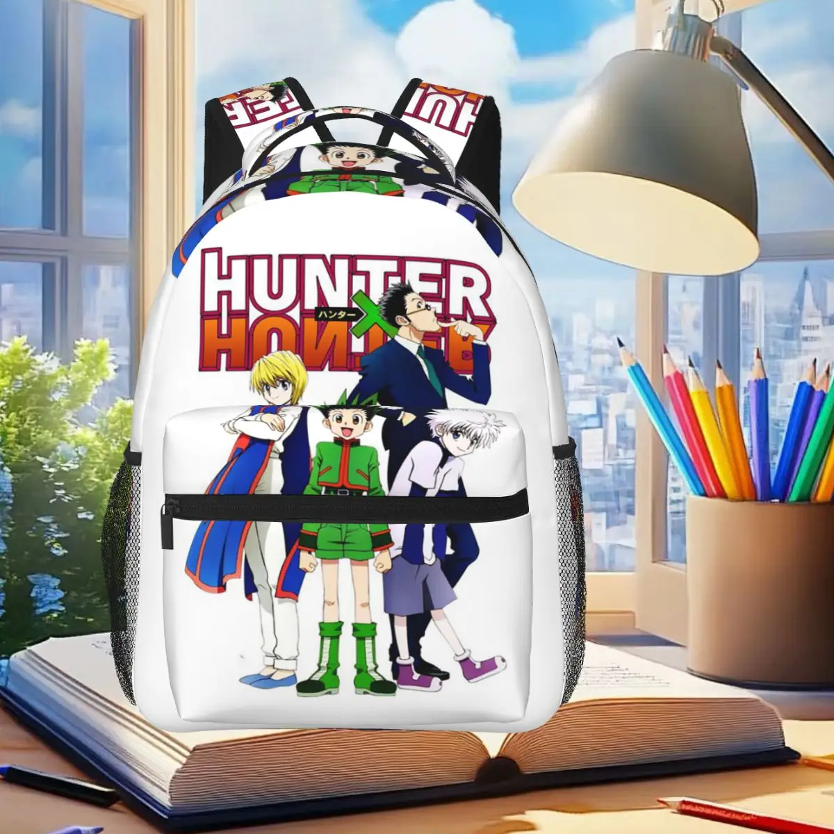 Anime Hunter X Hunter Phantom Troupe Backpack Student Boys Girls BookBag Kids School Bag Laptop Shoulder Bags for Men Women