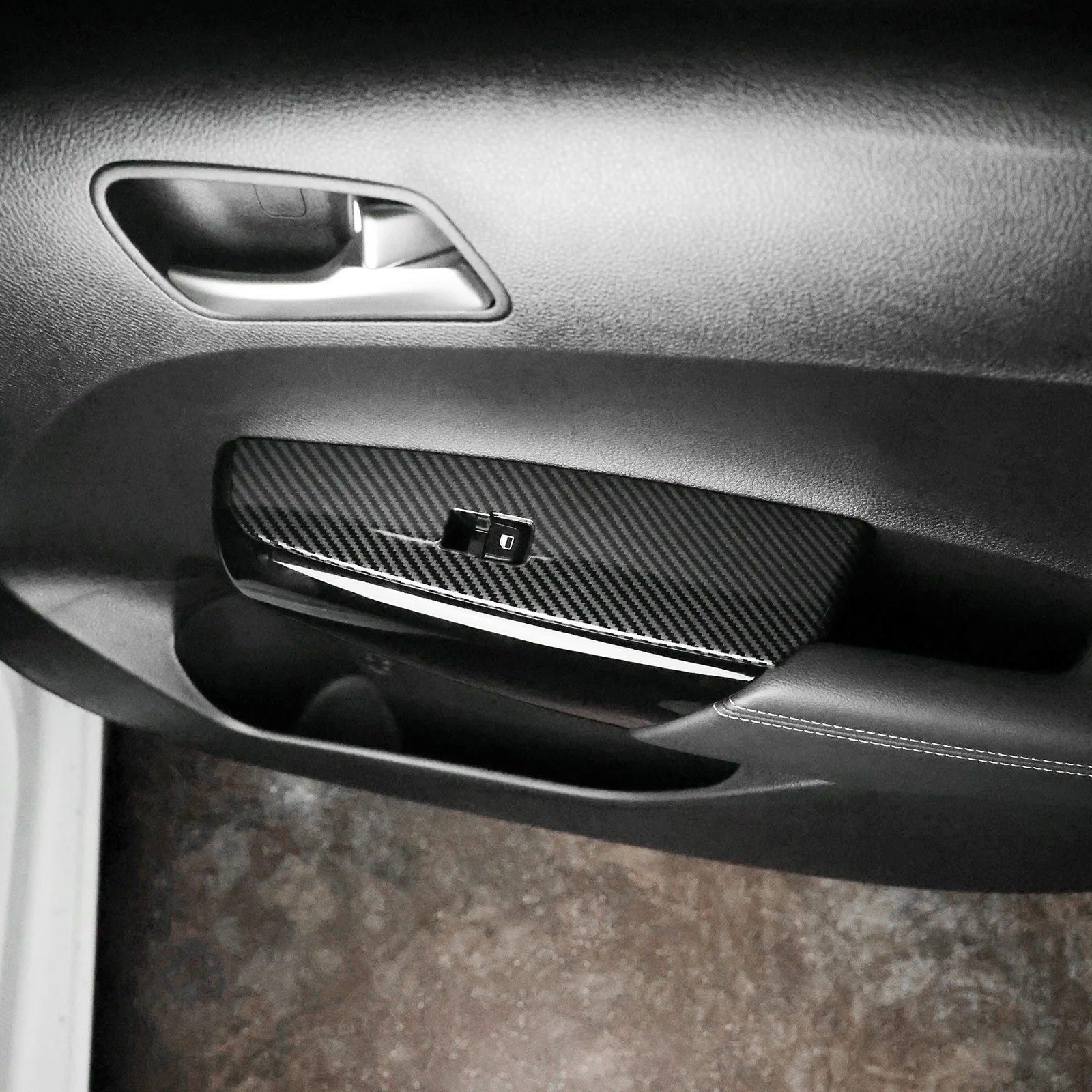 For Kia Morning 2020-2023 Window Glasses Lift Button Cover Switch Frame Trim Door Armrest Panel Decal Interior Mouldings